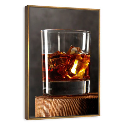 Whiskey On Rustic Table