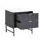 Demetrica 48cm W Manufactured Wood Bedside Table
