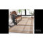 Tapis en jute et coton tissés à plat en fibre naturelle chesnut avec tapis rayé en latex-661303735