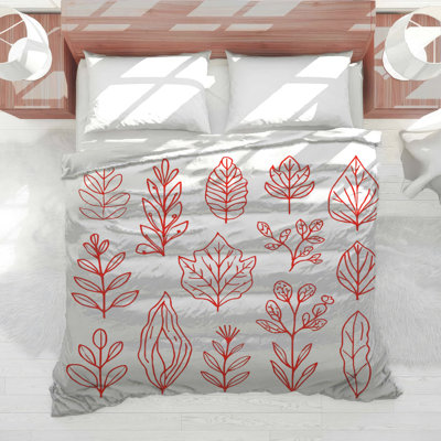 Édredon Red Leaf Illustration
