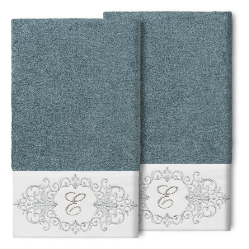 Monica Midweight Bath Towel, Teal, E