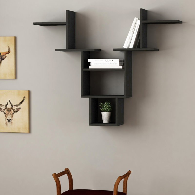 Prospect Heights 7 Piece Accent Shelf, Anthracite