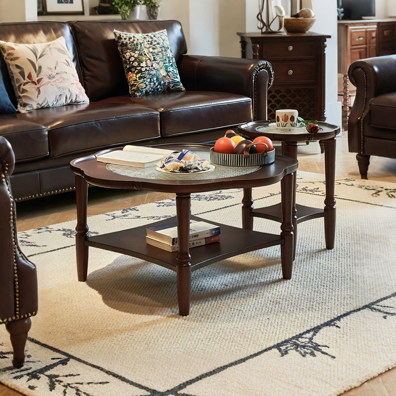 Side table small cart coffee table