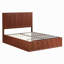Structure de lit plateforme en bois massif grand format avec tiroirs de rangement latéraux, support de lattes en bois courbé-760371449