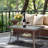 Patio Wicker Coffee Table With Glass Top-1014907961