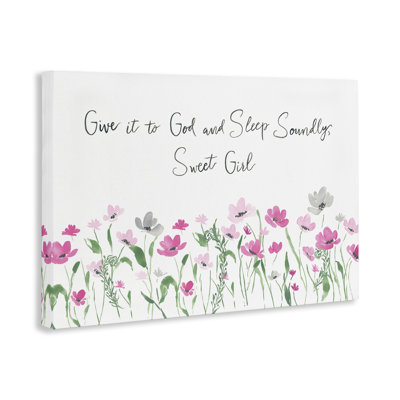 «Sleep Sleeply Sweet Girl», art mural sur toile par Lucille Price