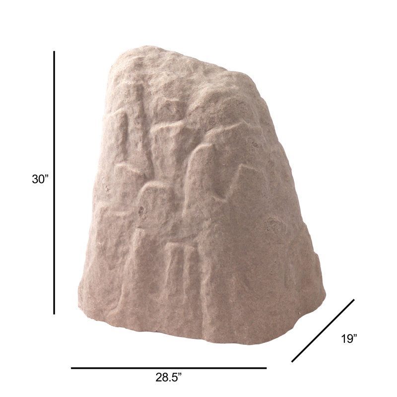 Spataro Weather Resistant Plastic Abstract Garden Stone, Sand