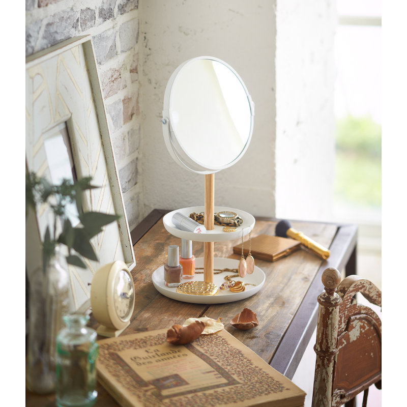 Yamazaki Home Steel Accessory Trays And Mirror