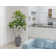 84.3'' Artificial Japanese Blueberry Tree In A Tall Beige Fiberstone Planter Perfect For Indoor And Outdoor Use