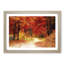 Path Through the Forest at Autumn in Abstract - Picture Frame Painting Print-55737346-55737342