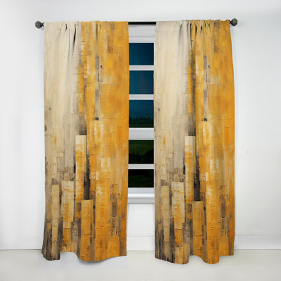 Rideau en velours moderne beige foncé Jenner