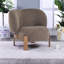 Fauteuil d'appoint à oreilles confortable, revêtement en polyester, design classique pour la maison