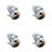 High Temp Phenolic Swivel Bolt Hole Caster Set with Brake