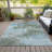 Machine Washable Indoor/Outdoor Xhevrie Sage Rug-111925010