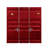 Cargo Red Finish Full/Full Bunk Bed