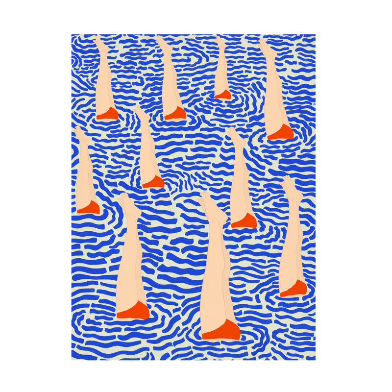 Baapistes modernes et contemporains sur toile, H 19 po x l 14 po x P 2 po