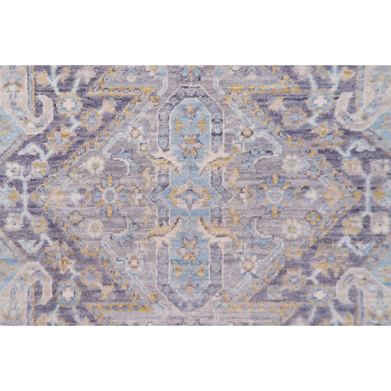 Tapis beige / mauve de haute qualité noué à la main Ziegler 3000