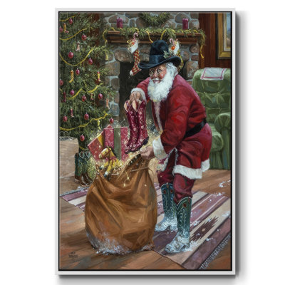 New bottes for Christmas, reproduction d'art sur toile