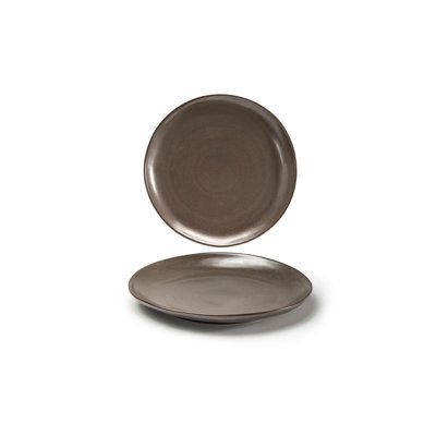Assiette plate ronde de 11 po Kiln