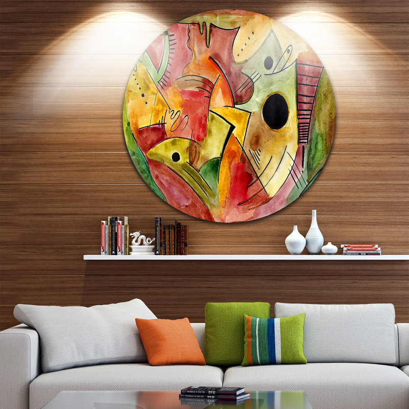 « stimulant ambiance », impression sur métal, H 23 po x l 23 po x P 1 po