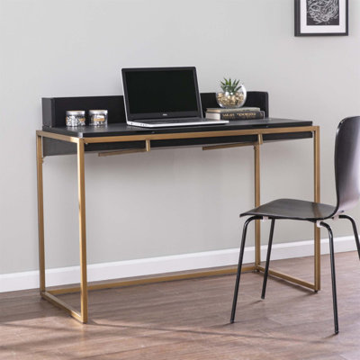 Bureau à rabat Caldlin avec rangement, conception peu encombrante pour le bureau à domicile et le bureau, parfait pour les petites pièces et une utilisation multifonctionnelle.