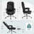 Minola Faux Leather Executive Chair with Footrest-1221707699
