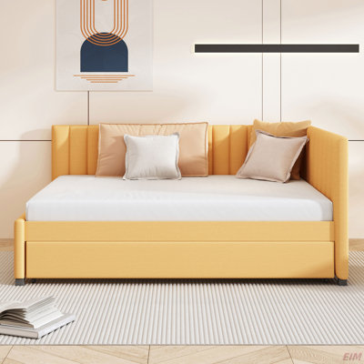 Lit de jour d'angle rembourré avec couchette