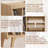 Record Player Stand with 4 Cabinet Holds Up to 220 Albums, Large Stand with Beech Wood Legs, Mid-Century Record Player Table, Vinyl Holder Storage Shelf for Living Room (Burlywood)-978376927-978376926