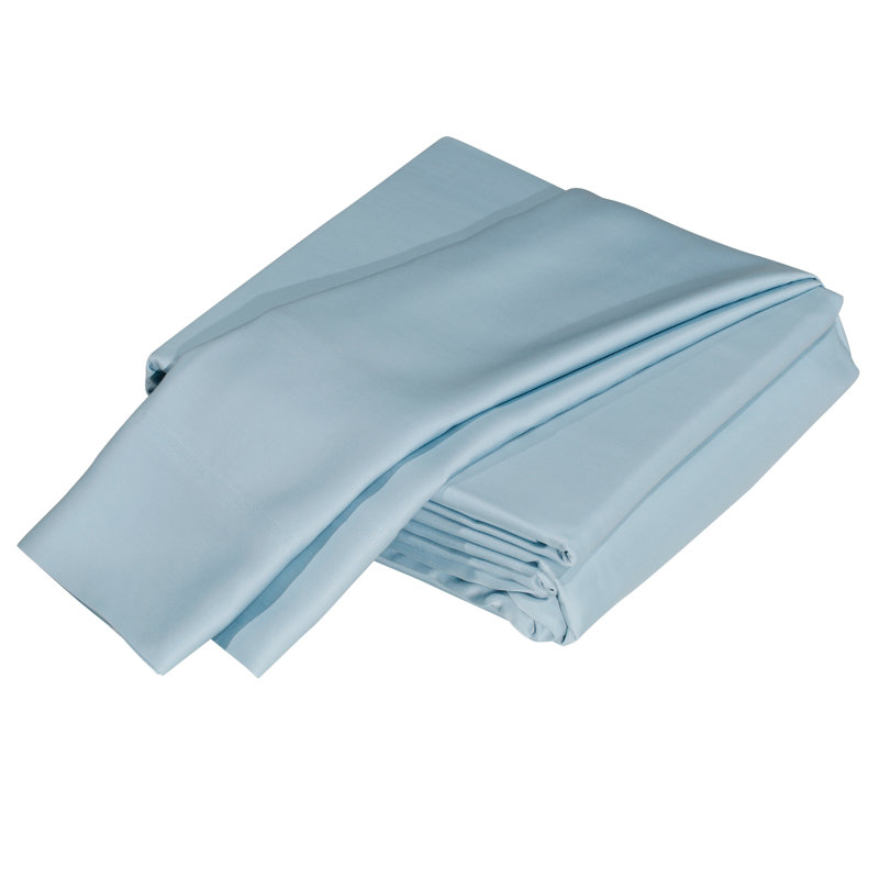 Luxuriously Soft 100% Viscose Derived from Bamboo 4-Piece Sheet Set, Oeko-TEX Certified, King - Sky, Light Blue