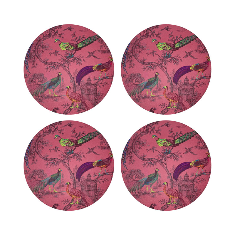 Sauvage 16'' Vinyl Placemat, Paprika