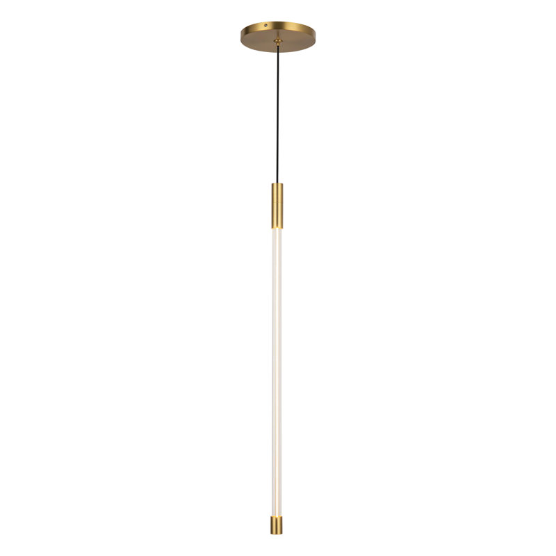 Motif 1 - Light LED Pendant, 20.625" H x 0.75" W x 0.75" D