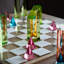 Trademark Games Modern Acrylic Chess Set - Acrylic Chess Board with 32 Colorful Game Pieces - Unique