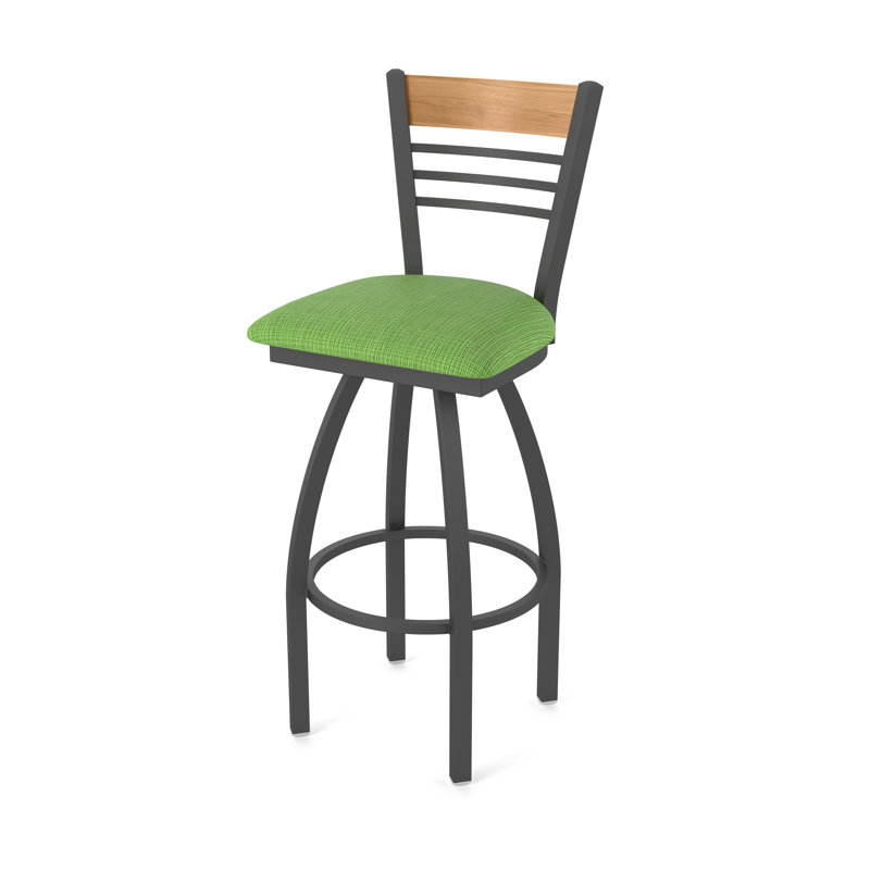 Tabouret tournant 880 Eleanor, Étain, Vert, Très grand (assise de 36 po de hauteur)