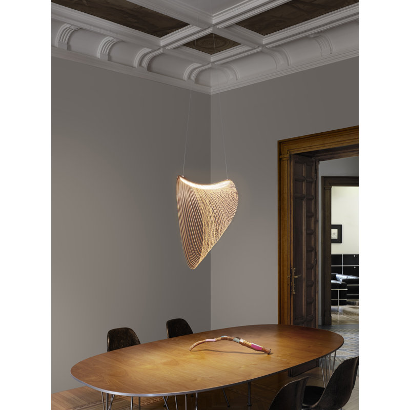Illan 1 - Light Unique Tiered LED Chandelier, 141.6" H x 15.7"W x 23.6"D