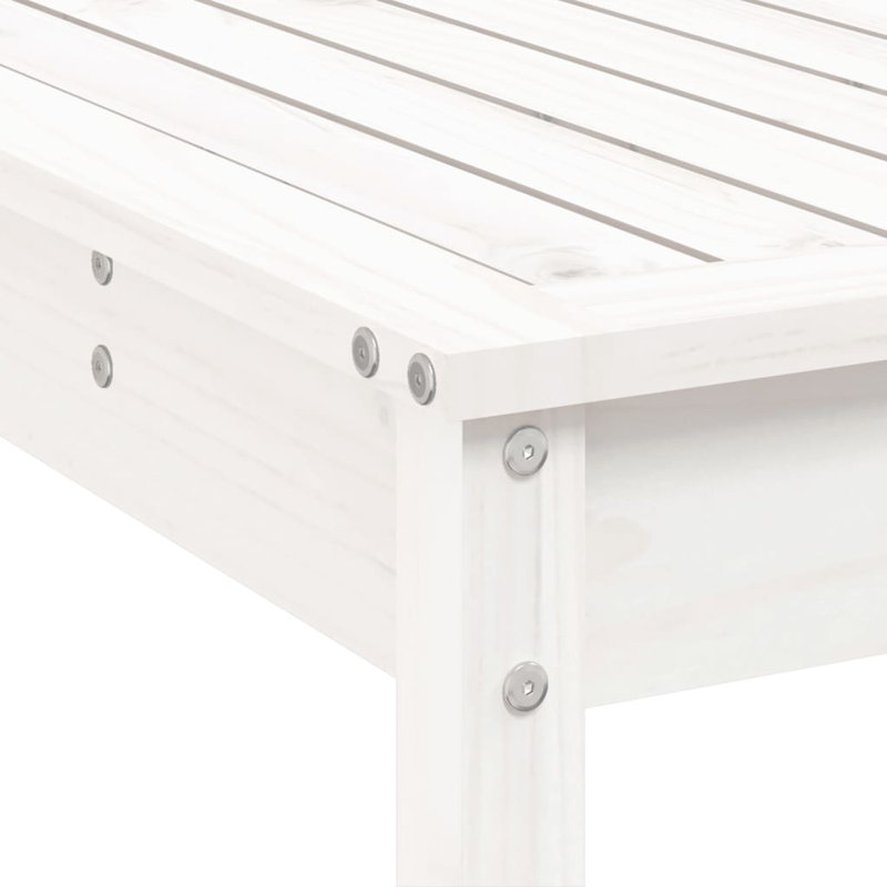 Azmira Brayden Studio Bar Set with Wood Frame and Solid Wood Outer Material, White