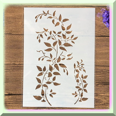 Reusable Tree Vine Templates for Wood Painting and DIY Decor