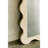 Deniz 35 in. x 79 in. Natural Stone Marble Scallop Framed Mirror