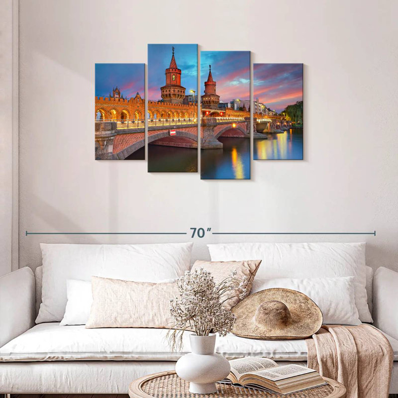 Pont Sireci Oberbaum, Berlin, H 27 po x l 43 po
