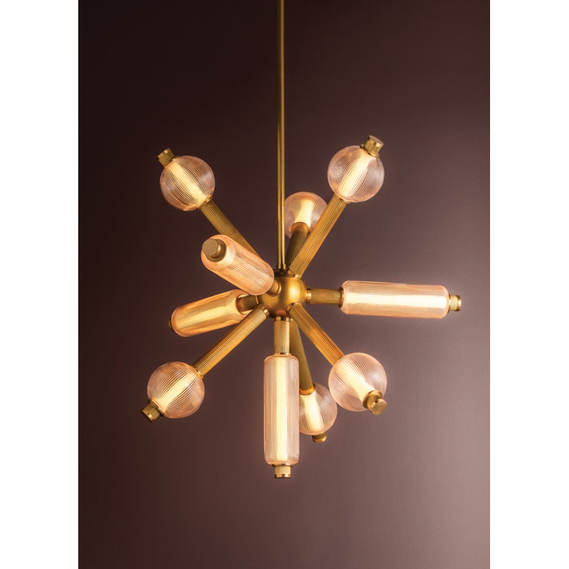 Lustre 10 lumières DEL ATOM par Corbett Lighting