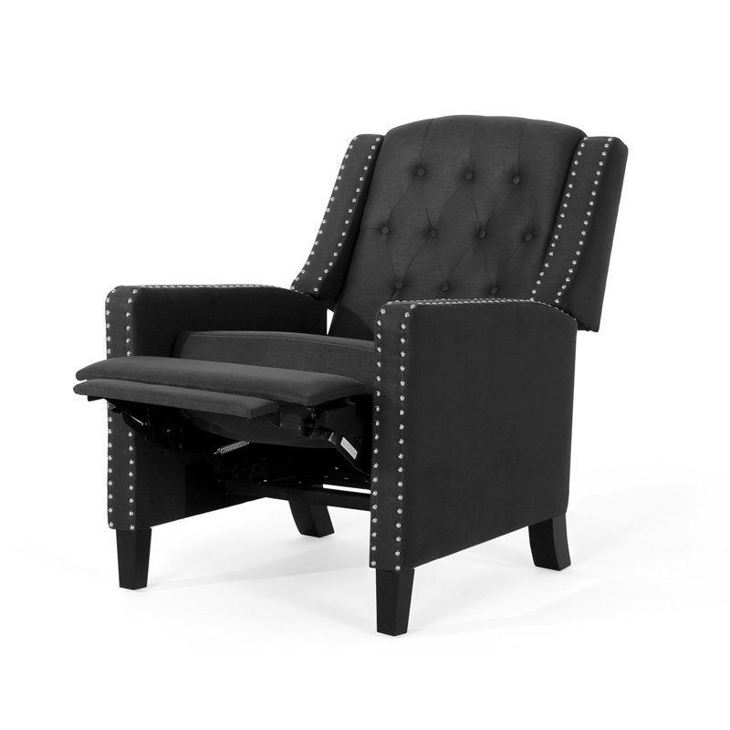 Heidegret Upholstered Recliner, Gray Fabric