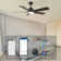 52 Inch 5 Blades DC Motor Smart Ceiling Fan with Remote and Light Kit.