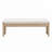 Sandy Rubberwood Bench With Soft Cushion Seat