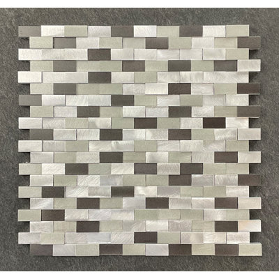 1.25" x 0.625" Metal Linear Mosaic Tile