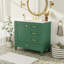 Meuble-lavabo moderne avec cadre en pin massif, 1 porte à fermeture douce et 3 tiroirs, armoire de rangement moderne-115688413