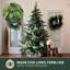 Arbre de Noël artificiel pin avec base 6,5 pi. Fraser Hill Farm-1444839645