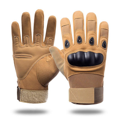 Workout Full Finger Gloves L Khaki