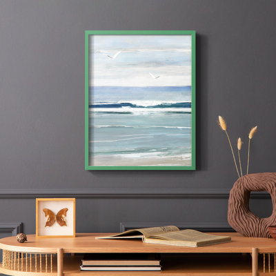Seagull Bay II, reproduction encadrée - bois massif