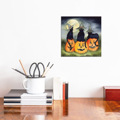 «Haunting Halloween Night II», reproduction d'art sur toile encadrée