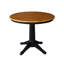 Ensemble de salle à manger à piédestal en bois massif 3 pièces Strauss-2136540231-2117175759