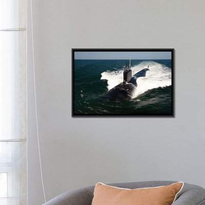 The Virginia-Class Attack Submarine USS California by Stocktrek Images - Wrapped Canvas Gallery-Wrapped Canvas Giclée